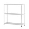 Estante Aço Multiuso 90x80x28cm 3 Prateleiras até 20Kg para Bandeja Eaf007 - Elite Aço - Branco - 1