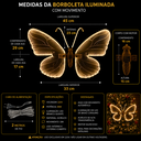 Ver imagem 5 de Borboleta LED com Movimento Acrílico Branco Quente 220V 45cm