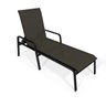 Kit 5 Espreguiçadeira Piscina Alumínio Preto Tela Marrom - 5