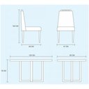 Ver imagem 2 de Conjunto Sala De Jantar 4 Lugares Mesa Cadeiras Off White