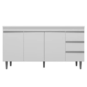 Balcão de Pia Andreia 150cm 3 Portas e 3 Gavetas - Moveis Leartam