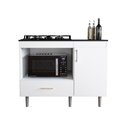Ver mais imagens de Balcão para Cooktop 1,05m 5 Bocas 1 Nicho com 1 Porta e Gaveta Turim