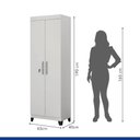 Ver imagem 5 de Armário Multiuso 2 Portas com Chave Asteca Valdemóveis