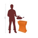 Ver mais imagens de Vaso Planta 50x25 Jardineira Floreira Suporte Polietileno BGPLASTICOS V550S TERRACOTA 016