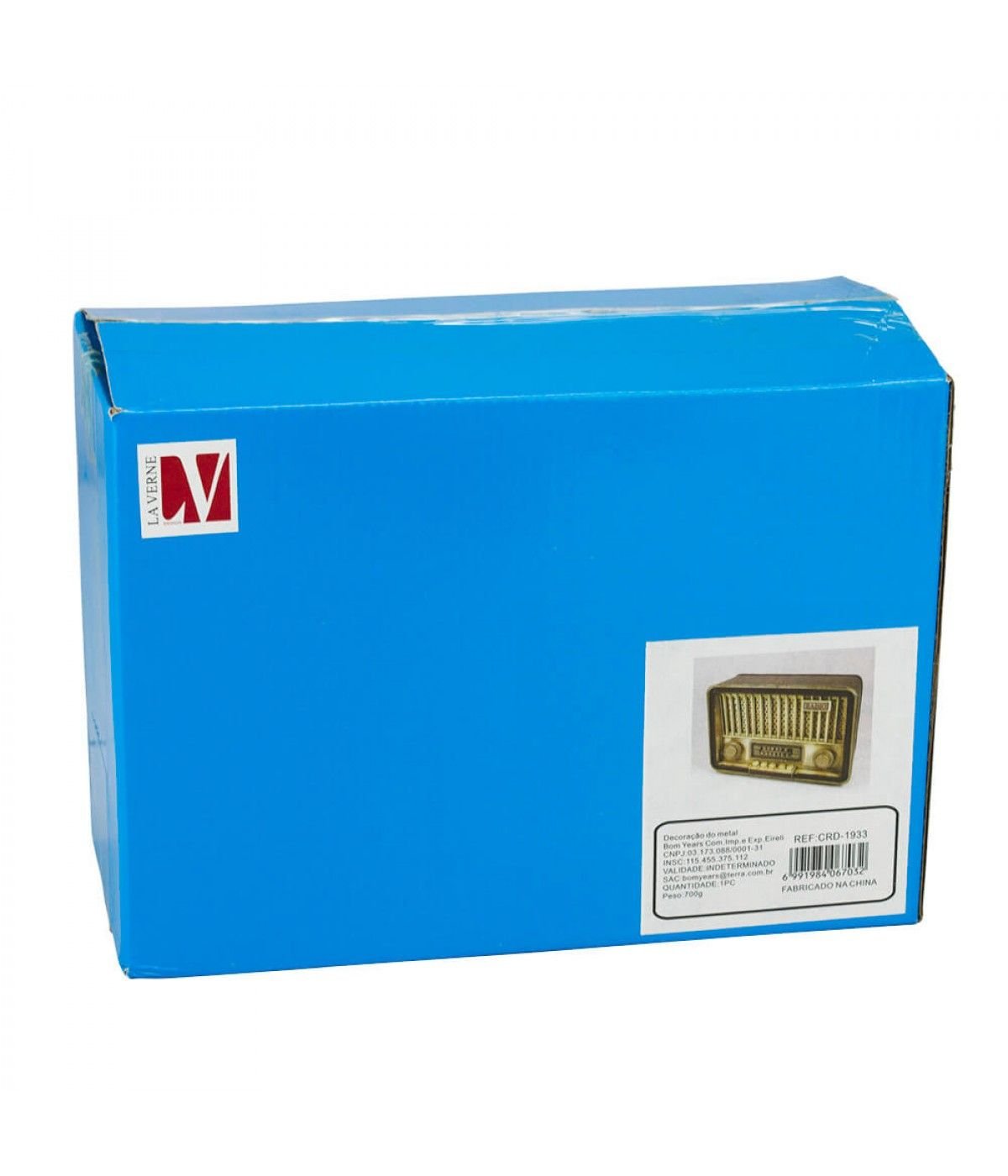 Rádio Antigo Cofre Porta Moeda 16x9x24cm Estilo Retrô - Vintage - 5