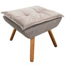 Ver imagem 1 de Puff Decorativo Opala Suede Bege