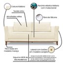Ver imagem 7 de Sofá Barão 3 Lugares 2,30 Linho - Lucadi Home
