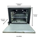 Ver imagem 5 de Fogão Alta Pressão 4 Bocas Alcazon com Forno 75 Litros Tampa Inox Acz-009+aczf-004
