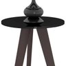 Mesa Lateral Alba Preto Laca com Café - Dj Móveis - 2
