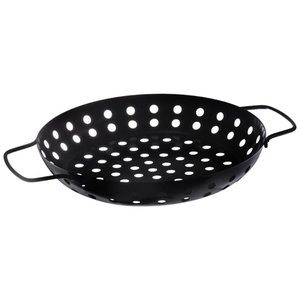 Grelha para Churrasqueira Redonda Preta 31cm Hauskraft