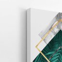 Ver imagem 3 de Folhas e Formas Geométricas Losango Quadro Canvas 100x70cm