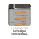 Ver imagem 7 de Cozinha Compacta 6 Portas 2 Gavetas com Bancada Prateleiras e Pés Reguláveis 162x193x39cm Cinza