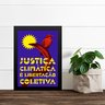 Quadro Decorativo Justiça Climática 45x34cm:moldura Preta - 2