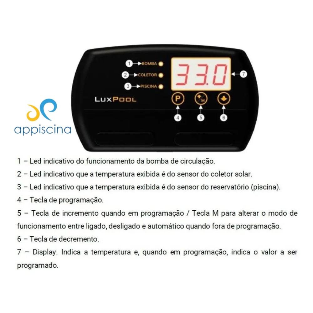 Kit Aquecedor Solar Piscina 3 Placas3MT+Controlador+Valvulas - 7