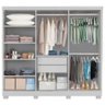 Guarda Roupa Casal 6 Portas Sergipe Bianchi Móveis: Branco Branco - 2