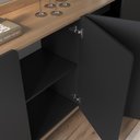 Ver imagem 7 de Balcão Buffet 3 Portas 150cm John - Preto