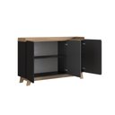 Ver imagem 4 de Balcão Buffet 3 Portas 150cm John - Preto
