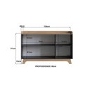 Ver imagem 3 de Balcão Buffet 3 Portas 150cm John - Preto