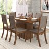 Conjunto Sala de Jantar Mesa e 6 Cadeiras Cereja Viero - 1