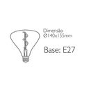 Ver imagem 2 de Lâmpada Filamento Bianco BR140 5W E27 Bivolt Romalux