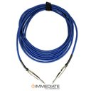 Ver imagem 1 de Cabo de Guitarra Tecido Azul/preto Mesclado P10xp10 3 Metros Cabos Immediate Guitarra P10