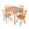 Jogo de Jantar Colonial Brisa Mesa 110x80 Cm + 04 Cadeiras Mel Rustico - 18