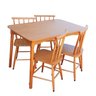 Jogo de Jantar Colonial Brisa Mesa 110x80 Cm + 04 Cadeiras Mel Rustico - 13