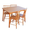 Ver imagem 5 de Jogo de Jantar Colonial Brisa Mesa 110x80 Cm + 04 Cadeiras Mel Rustico