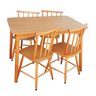 Jogo de Jantar Colonial Brisa Mesa 110x80 Cm + 04 Cadeiras Mel Rustico - 1