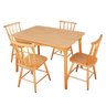 Jogo de Jantar Colonial Brisa Mesa 110x80 Cm + 04 Cadeiras Mel Rustico - 17