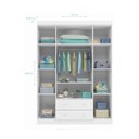 Ver imagem 4 de Guarda Roupa Infantil Eliza com 4 Portas - Branco