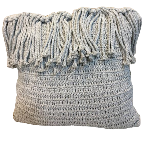 Almofada Trancelim com Franja 45x45cm