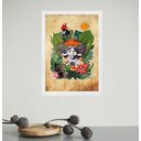 Ver imagem 2 de Quadro Decorativo Colagem Índio do Brasil 45x34cm - com Vidro:moldura Preta