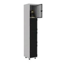 Ver imagem 1 de Armário Roupeiro Aço 4 Portas Ea701 Preto