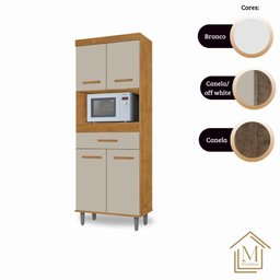 Cozinha Duda Armário para Cozinha Mizza Decor Ipe Off White - 3