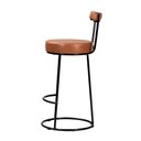 Ver imagem 6 de Banqueta Meive Courino Caramelo - Sallar Home
