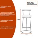 Ver imagem 4 de Banqueta Meive Courino Caramelo - Sallar Home