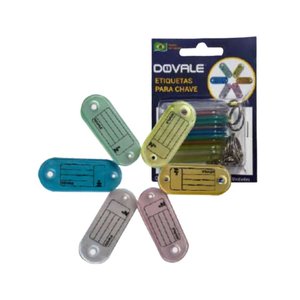 Porta Etiqueta com 10 Unidades Colorido Dovale
