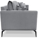 Ver imagem 2 de Sofa Liv 3 Lugares 200cm Pes Aço Linho 233 Cinza Ezz Cinza