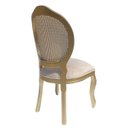 Ver imagem 2 de Cadeira Medalhão Madeira Entalhada com Tela Telinha Palhinha Poltrona Natural Provençal Indiana Deco