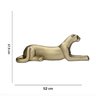Escultura Decorativa Onça Deitada Ouro Velho Fosco 17,5x52x13 cm - D'Rossi - 5
