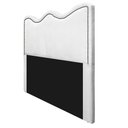Ver imagem 4 de Cabeceira Casal Bari P02 140 cm Para Cama Box Suede Branco