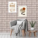 Ver imagem 2 de Kit 2 Quadros Decorativos Make Coffee 24x18cm:moldura Branca
