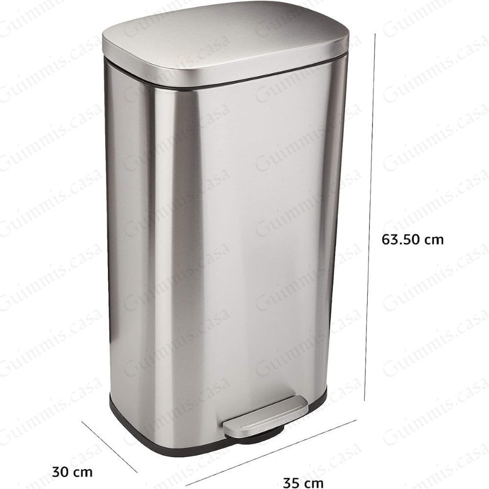 Lixeira de Inox 30L c/ Balde Interno Guimmis.casa - 6