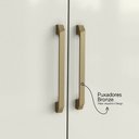 Ver imagem 5 de Cômoda Sapateira Milão 1 Porta 5 Gavetas - Atacama/ Off White Aramóveis