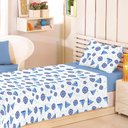 Ver imagem 2 de Jogo de Cama Infantil 150 Fios Fiori Solteiro - (7683)