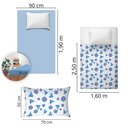 Ver imagem 4 de Jogo de Cama Infantil 150 Fios Fiori Solteiro - (7683)