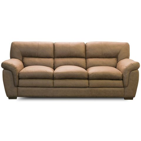 Sofá 3 Lugares para Sala de Estar 230cm Boston F04 Nobuck Marrom - Lyam Decor