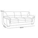 Ver imagem 2 de Sofá 3 Lugares para Sala de Estar 230cm Boston F04 Nobuck Marrom - Lyam Decor