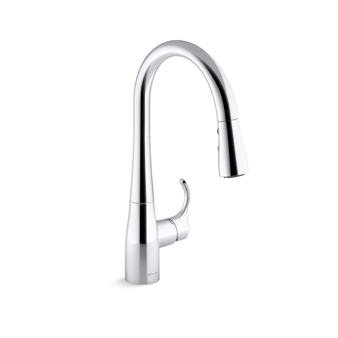 Misturador Monocomando Kohler de Cozinha Cromado com Ducha Removível Símplice 597br-c4-cp Cromado